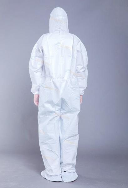 Disposable Hooded Non Woven 55g Personal Protective Suits