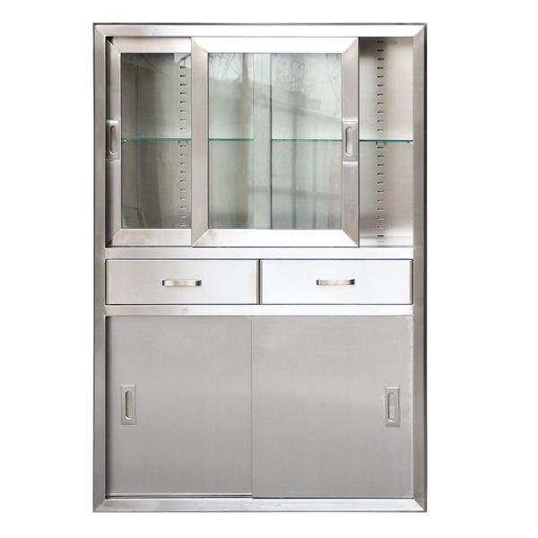 Clinic Stainless Steel Medical Instrument Case Medicine Drug Cabinet For Operating Room