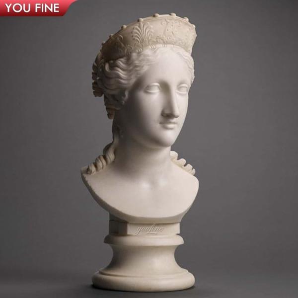 Interior Decoration Life Size Marble Statue Head Decoration
