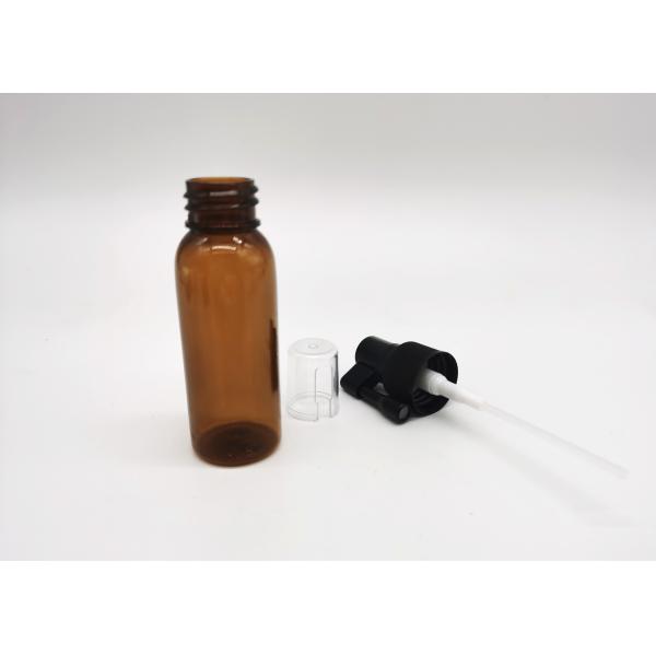 Cosmetic Packaging 30ml Cylinder Amber Plastic Bottle