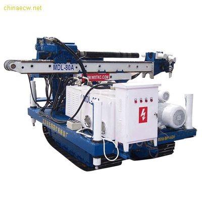 MD-80 High Efficiency Full Hydraulic Skid Mounted Drilling Rig Depth 50 - 60 m