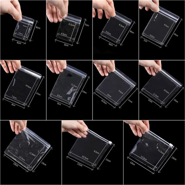 Transparent Zipper Bags Personalized Jewelry Zipper Packaging Bags Luxury Lipstick Lip Bag With Zipper Custom Logo