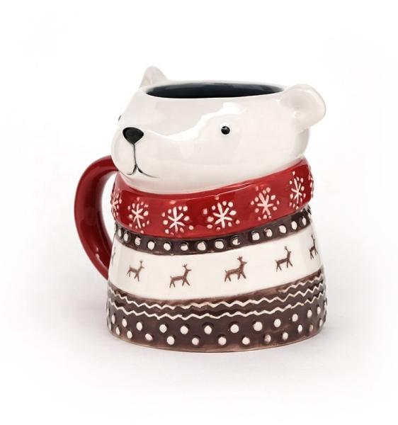 Santa Coffee Mug Santa Mug Natal Porcelana Cerâmica 3D Mug Em Santa Design
