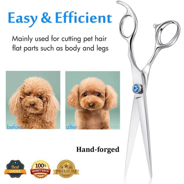 SUS440 7 Inch Dog Hair Thinning Scissors Shears