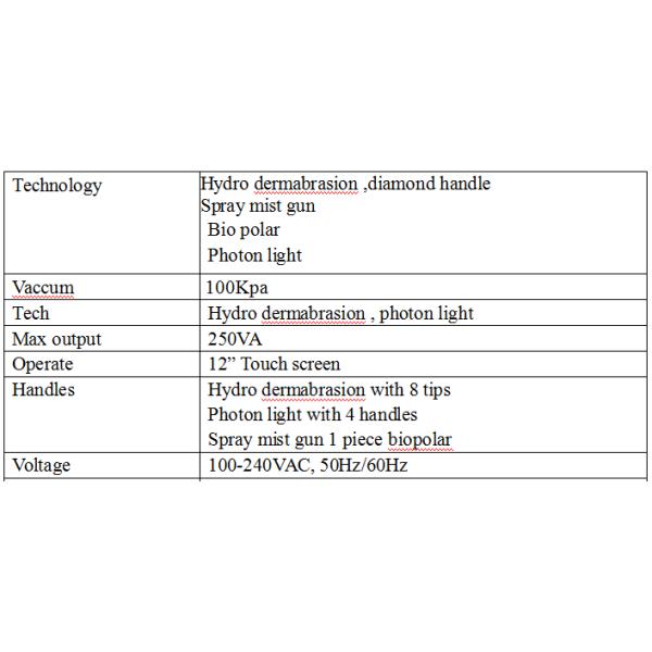 Multifunctional Beauty Therapy Machine Oxygen Jet Peel Facial Machine 11 In 1