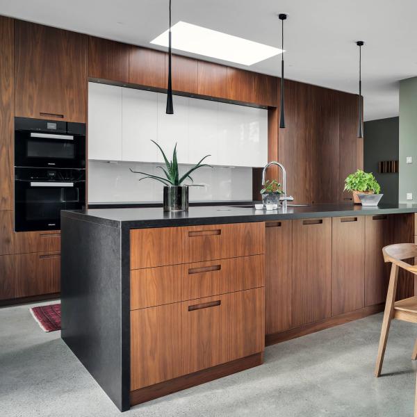 Complete Modern Kitchen Matt Small  Wood Cabinet Handless