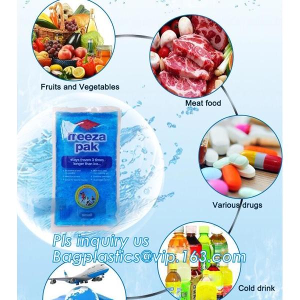 Cooling Gel Ice Pack Cold Pack Freezer Pack, Outdoor convenient cooling Instant cold cooler bag ice pack, cooler bag kee