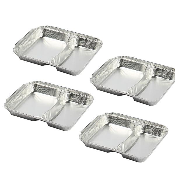 Customized Recyclable Disposable Food Packaging Aluminum Containers Tin Foil Dishes Catering Aluminium Foil Tray