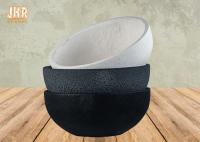 Plantador impermeable Clay Flower Pots White Black Gray Color Round Outdoor Planters del pote de Fiberclay