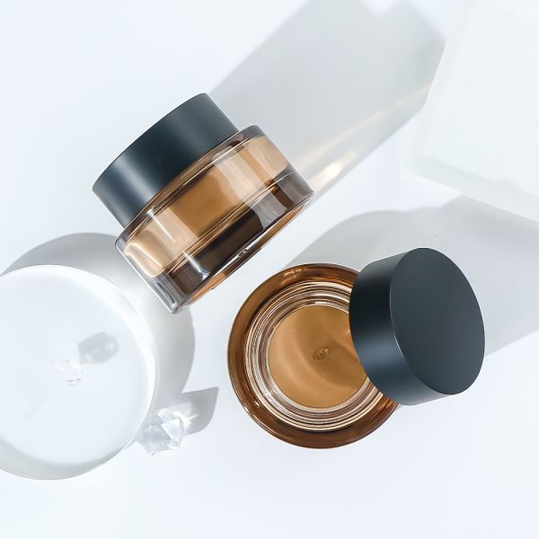 Frosted Finish Leakproof Customizable Glass Cream Jar for Cosmetic Packaging