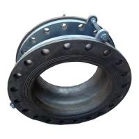 DIN estándar Pn16 6 pulgadas cara completamente sellada acoplamiento de brida de caucho galvanizado conector de brida de caucho de expansión conjunta
