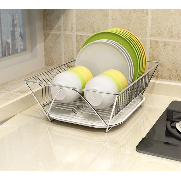 37.5cm Length 1KG Steel Kitchen Basket Rack For Dish Drying