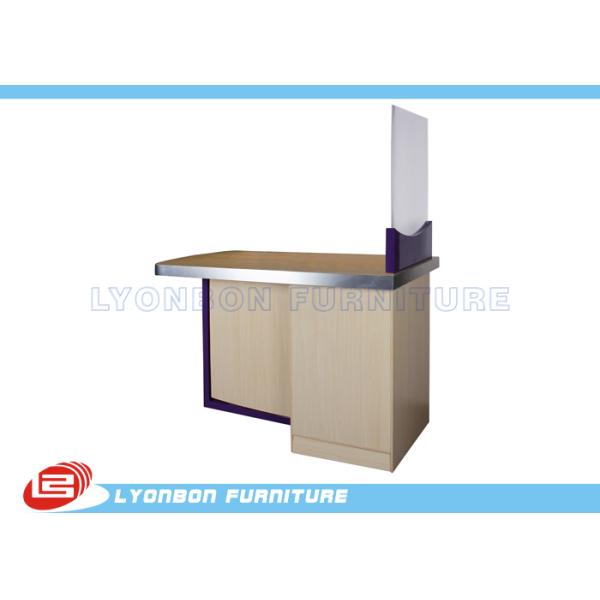 Таблица счетчика наличных денег магазина MDF OEM законченная меламином, 1600mm * 780mm * 2000mm