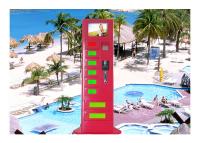 Kiosque de remplissage de téléphone portable rapide de l'information de publicité pour les stations de vacances/attraction touristique/taches scéniques