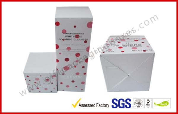 Lovely Cosmetic Packaging Boxes / Brand Paper box with White Corrugated Insert