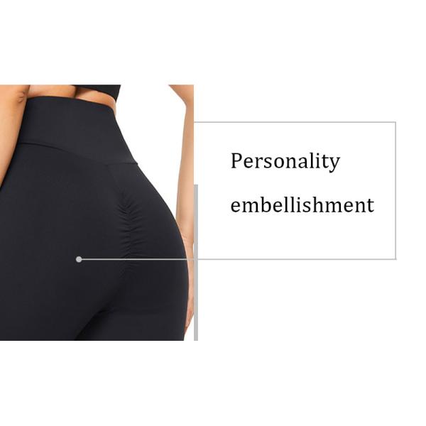 Polyester Spandex Plus Size Running Leggings Elastic High Waisted Running Pants