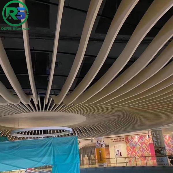 Panéis metálicos de alumínio art déco para uso comercial