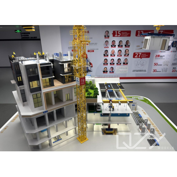 1:20 Prefabricated Building Dynamic Exhibition Model | Construction Technology Display Model