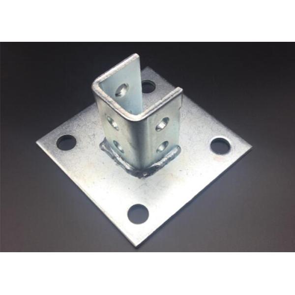 Hot Dipped Galvanized Strut Channel Fittings HDG Post Base Plate