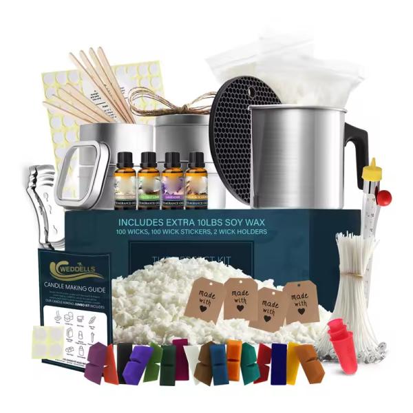 Aromatherapy DIY Candle Making Kit Large Scented Soy Candles Full Beginners Set