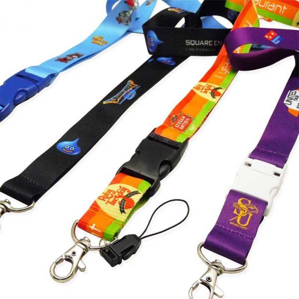 Heatransfer Printed Blank Polyester Sublimation Lanyard Badge Holder Custom Logo