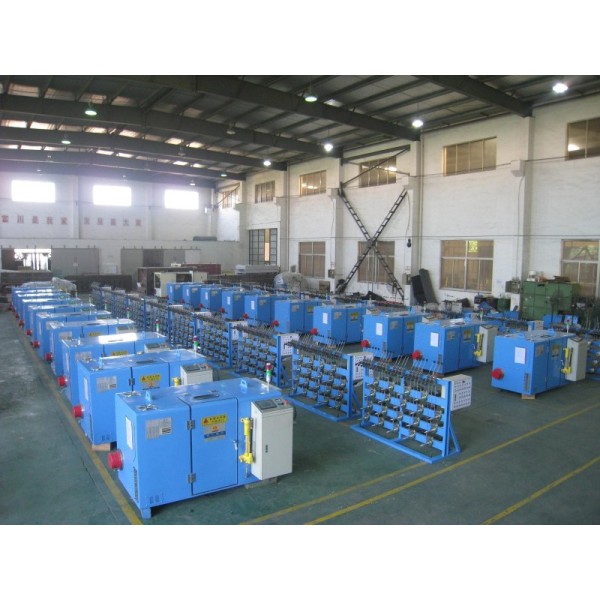 Sky Blue Copper Wire Twisting Machine Bunching 5000 Rotating Speed Touch Screen Operation
