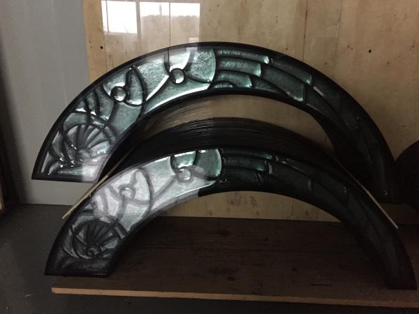 high quality patina caming decorative door  glass 1 thickness