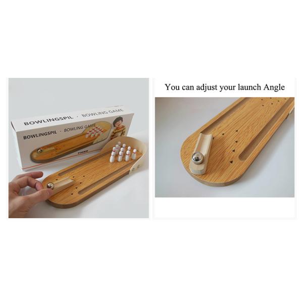 O boliches Tabletop da madeira de Kingda 350g ajustou a aprovação interna do CE dos esportes da família