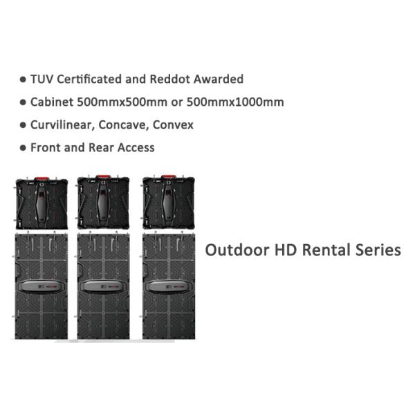 HD Outdoor Rental LED Display P3.91 rgb Lightweight Nationstar Light LED Panel