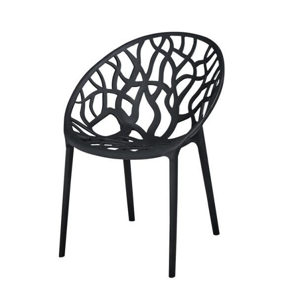 Outdoor Table and Chair Set Modern Plastic Furniture for Comfortable Restaurant Dining