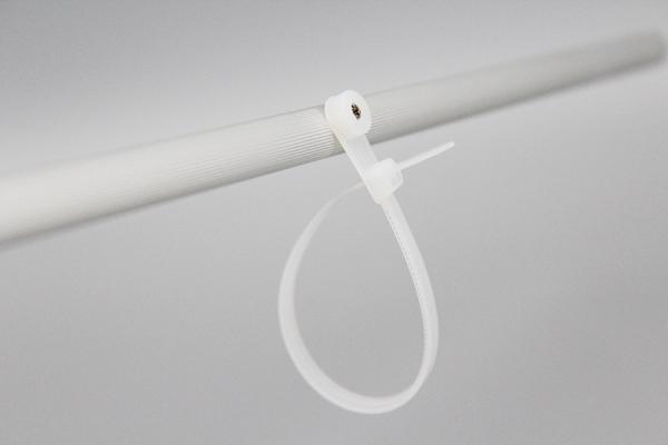 DEMOELE 200mm black self locking multi colored mountable head nylon cable ties