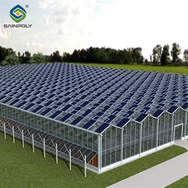 Glass Polycarbonate Cover Photovoltaic Greenhouse Include Automated Sytems