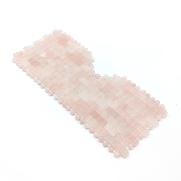 21*9cm Natural Rose Quartz Massage Beads Eye Beauty Mask Facial Healing Jade Mask With Worldwide Delivery