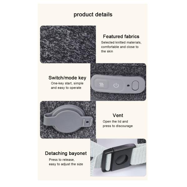 воротник 5V 1A беспроводной раздувной шеи 1400mAh цервикальный для сброса усталости