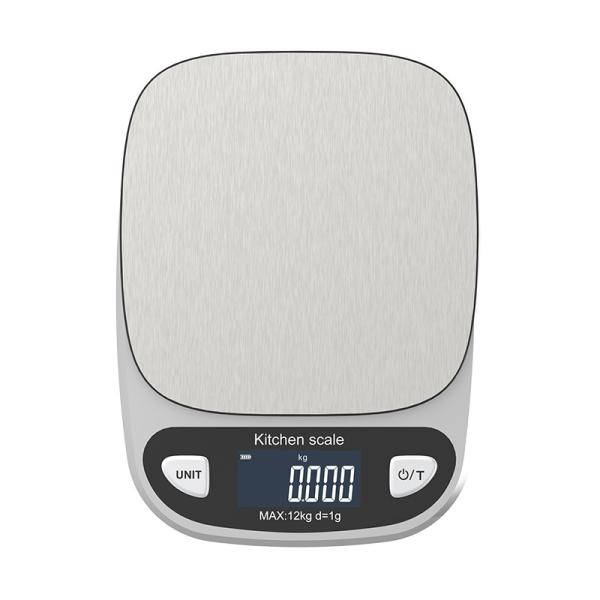 Balance de cuisine électronique portable Weiheng WH-B33 avec écran LCD/LED, capacité 12KG/1G, ABS, prise en charge OEM, précision 0,1g
