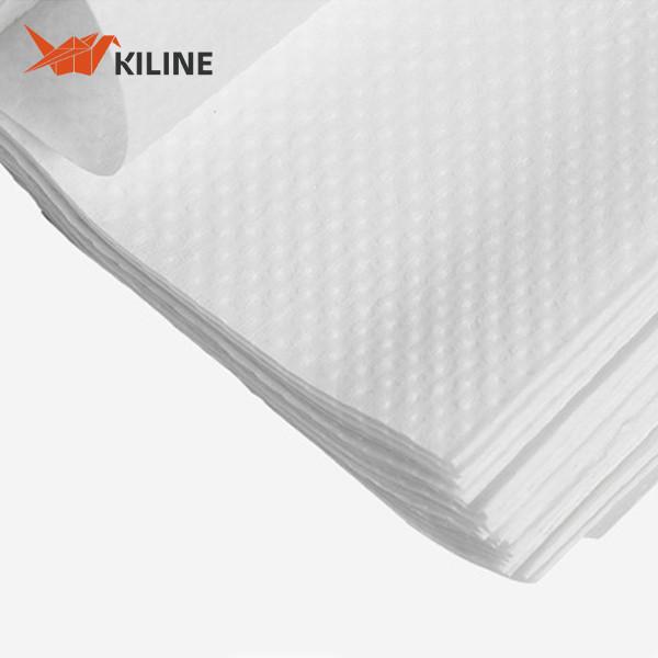 White Color V Fold Quilted Laminated 40gsm OEM Virgin Wood Pulp Paper Hand Towels