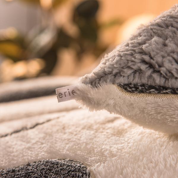 Настройка логотипа постельное одеяло одеяло бархатная вышивка теплая толстая одеяло зимнее одеяло плюшевое готово