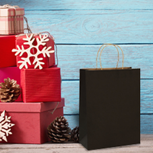 MULTIPURPOSE Holiday Gift Bags Shopping CMYK Eco Retail Packaging 100% Recyclable Kraft Paper Wedding Welcome Bags