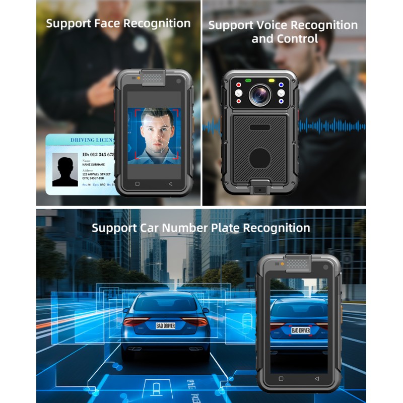 Factory Direct 4G Body Worn Camera 2K 42MP HD Body Camera with Wifi GPS BT IP65 Waterproof Video Recorder Camera
