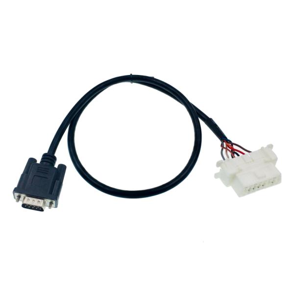 Custom Pinout Assignment DB9 to OBD2 OBDII Female Test Cable for Compact and High Temperature -20- 80°C Diagnosis