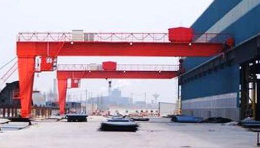 Outdoor Heavy Duty Double Girder Semi Gantry Crane 10 Ton 32 Ton