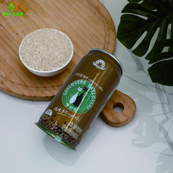 Polishing Round Empty Tin Cans PMS Printing For Beverages Coffee