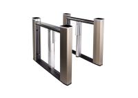 SS304 ARM7 Embedded Acrylic Flap Swing Barrier Gate