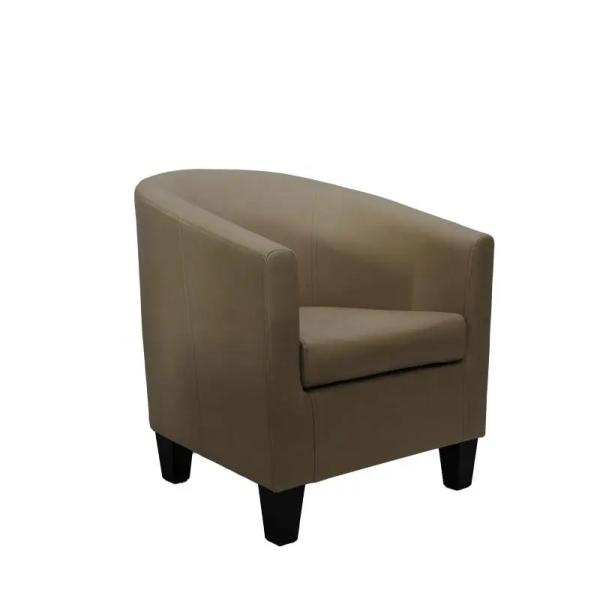 Hotel Practical Leather Sofa Chair , Multifunctional Single Seater Lounge