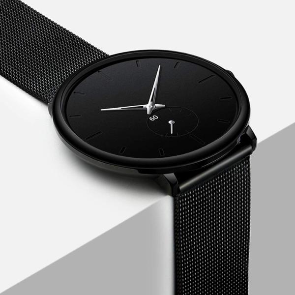 Fashion Unisex Quartz Wrist Watch With Stainless Steel Mesh Band