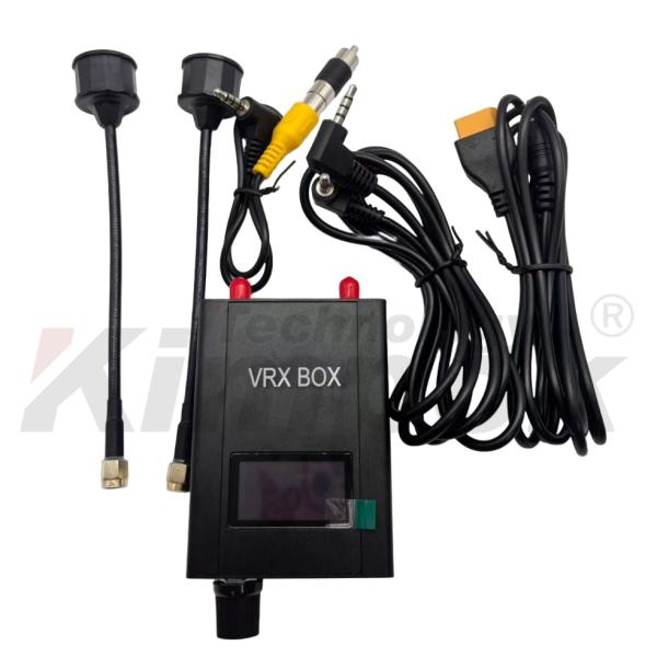 T67 Dual Antenna FPV Video Receiver 6.1Ghz-7.2GHz 64CH Diversity VRX Box Accessory for Drones PEAK THOR