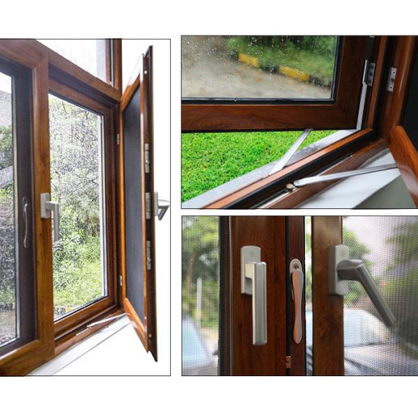 Подгонянный двойник цвета застеклил кадр деревянное одетое алюминиевое Windows 70mm для рынка Ближнего Востока