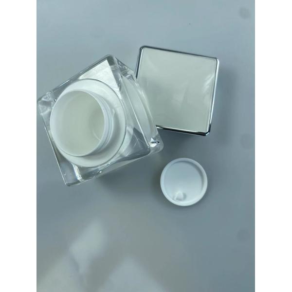 Шелковые печатные бутылки косметические 30g/50g квадратные акриловые бутылки для конечного макияжа