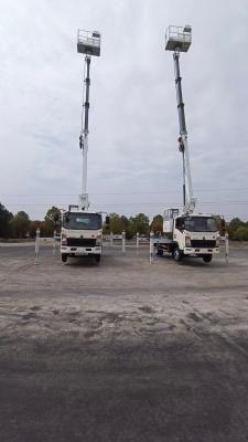HOWO 22m Hydraulic Telescopic Boom Truck , Aerial Bucket Truck 150hp-250hp