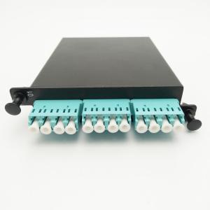 MPO-LC MPO panel OM3 0.9mm 12 port Cold Rolled Steel Sheet MPO Cassette